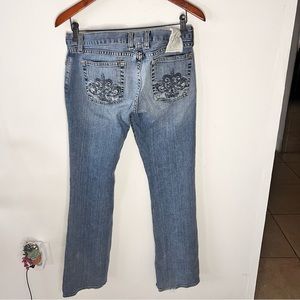 VINTAGE LUCKY BRAND LOW RISE FLARE JEANS SIZE 6 W:28